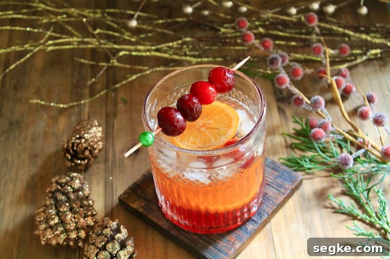 christmas old fashioned cocktail recipe