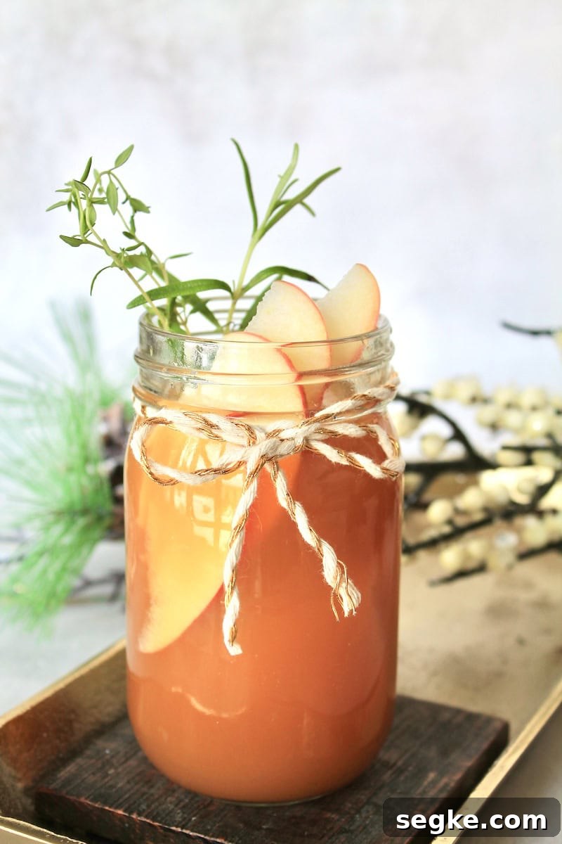 apple brandy fizz cocktail