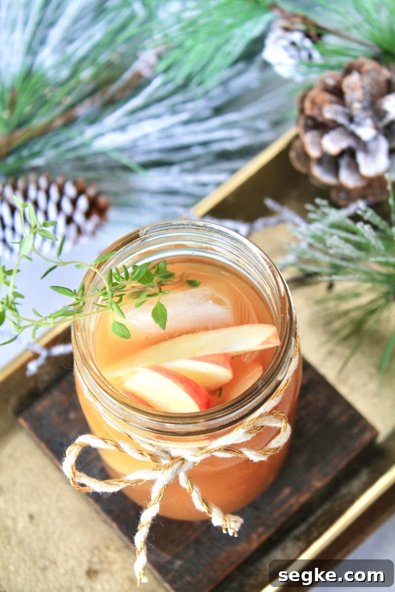 apple brandy fizz cocktail