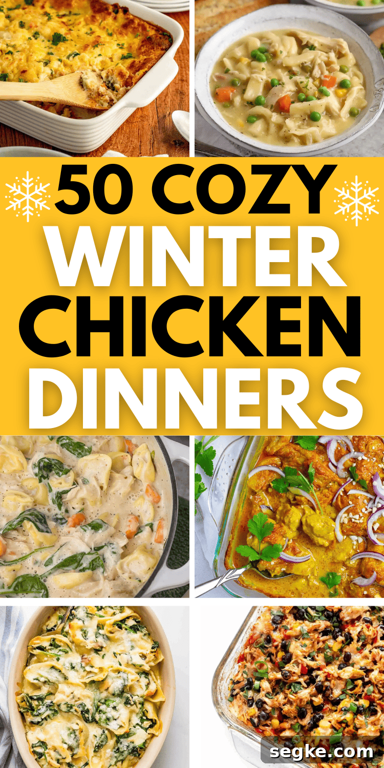 50 Cozy Chicken Dinners to Warm Your Winter Nights 12 Cozy chicken dinner recipes! These winter chicken breast recipes are quick winter dinner recipes chicken, quick winter dinner recipes weeknight meals, cold winter dinner recipes chicken, winter dinner recipes healthy chicken, easy winter dinner recipes chicken, winter meal ideas healthy easy, winter supper ideas healthy, best chicken recipes for dinner families budget, chicken breast ideas dinner tonight easy recipes, simple dinner meals with chicken, sunday chicken dinner ideas families simple.