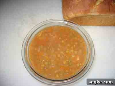 Bowl of Greek Lentil Soup