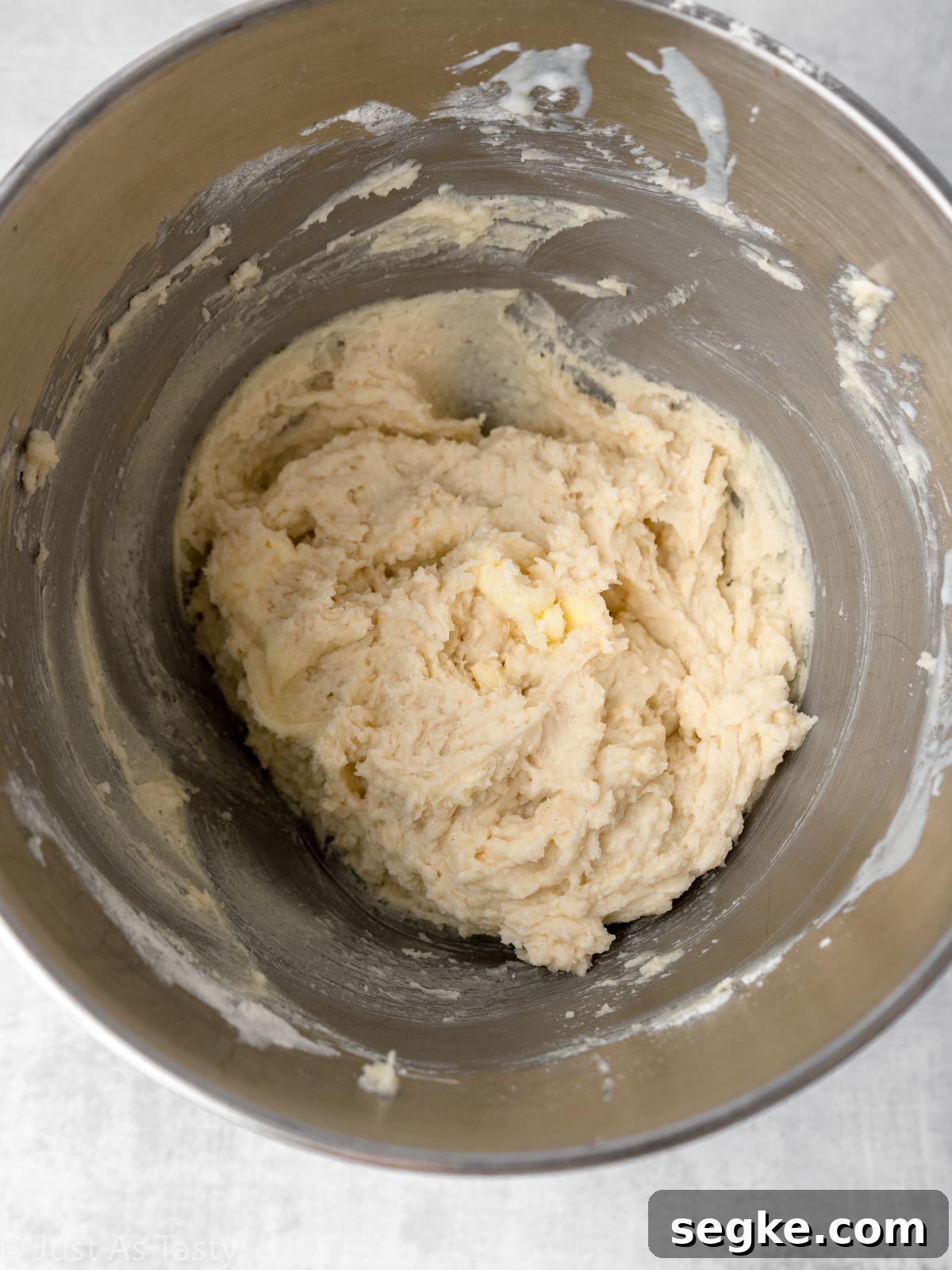Moist Gluten-Free Coconut Cake Recipe 8 Cake batter in mixing bowl.