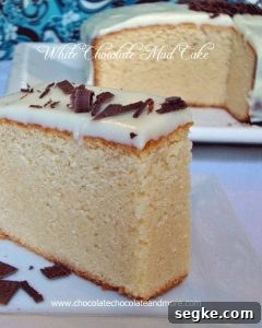 White Chocolate Mud Cake
