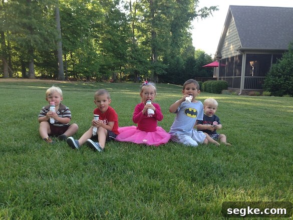 Kids eating popsicles in Winston-Salem