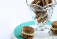 Gluten-Free Chocolate Macarons with Orange Buttercream