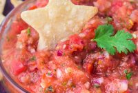 Crispy Star Shaped Chips with Fresh Homemade Salsa