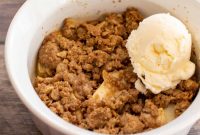 Individual Apple Crumble Recipe for One