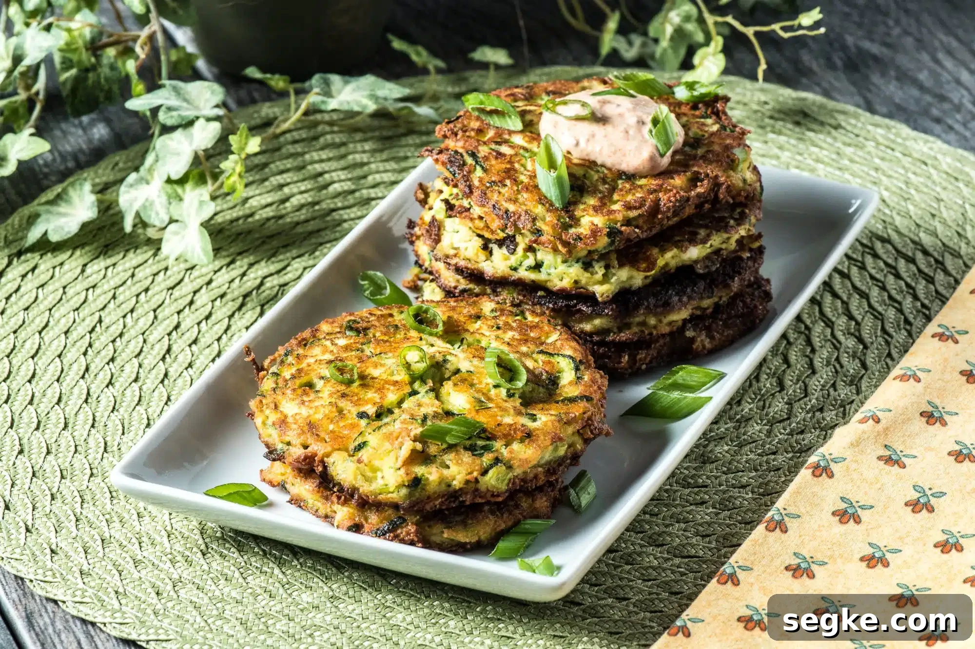 Crispy Low Carb Zucchini Fritters 7 img 11183 9