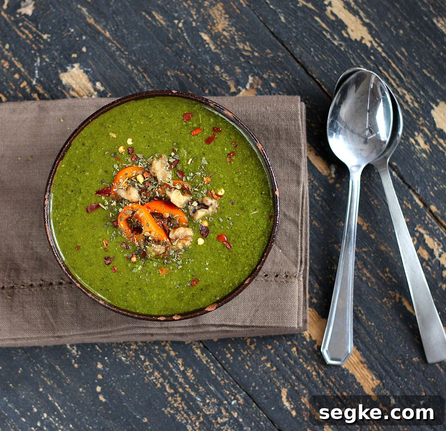 Kale Spinach Ginger Miso Soup Bowl