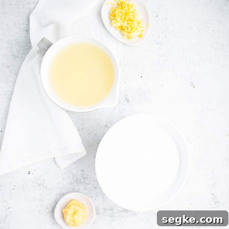 ingredients against a gray background.
