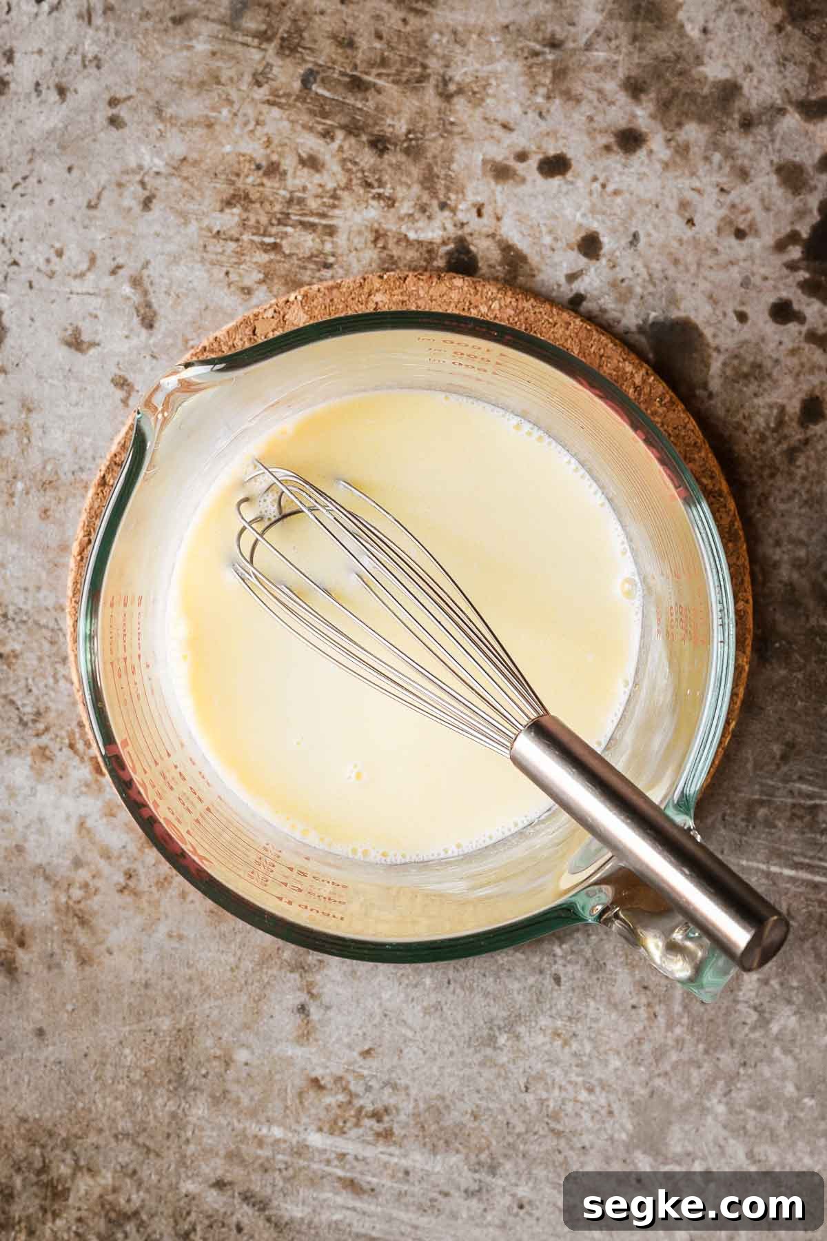 Nutella Crostata: Italian Hazelnut Chocolate Tart Recipe 13 Cream and melted butter in a bowl