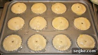 mince pies ready for oven