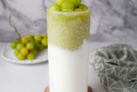 How to Make Grape Yogurt Slush Boba
