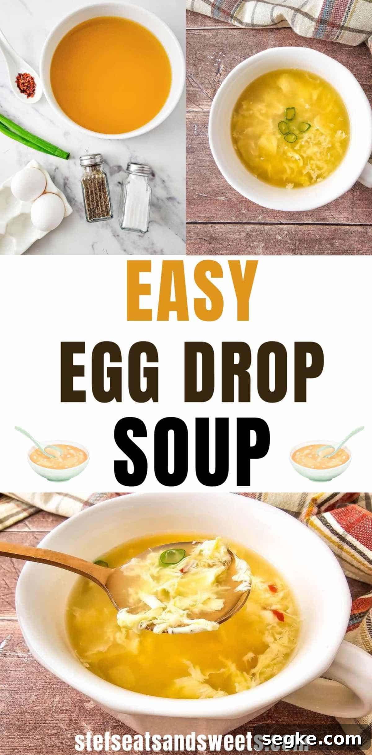 Silky Classic Chinese Egg Drop Soup Recipe 5 easy egg drop soup pin