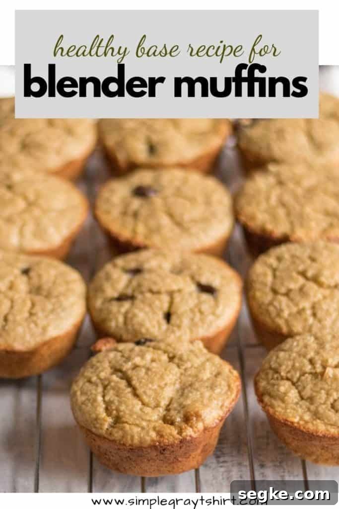 Blender Muffin Base Recipe: Make Muffin Batter in Minutes 6 plated blender muffins